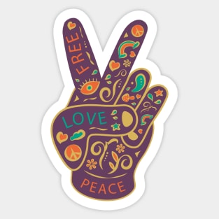 Peace Hand Sticker